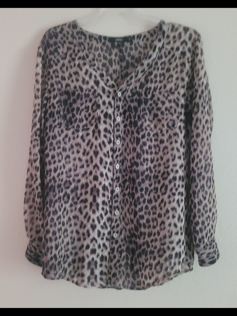 Millau Animal Print Sz Small Blouse